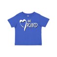 thumbnail image 1 of Inktastic Be Kind with Heart Ribbon in White Text Boys or Girls Toddler T-Shirt, 1 of 5