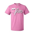 thumbnail image 1 of Inktastic Be Kind with Heart Ribbon in White Text T-Shirt, 1 of 5
