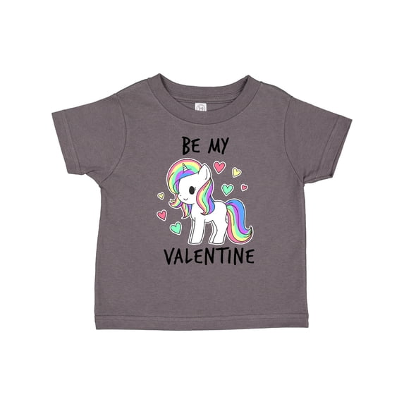 Inktastic Be My Valentine with Chibi Unicorn Boys or Girls Toddler T-Shirt