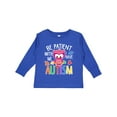 thumbnail image 1 of Inktastic Be Patient with Me I Have Autism with Owl and Puzzle Pieces White Text Boys or Girls Long Sleeve Toddler T-Shirt, 1 of 5