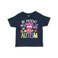 thumbnail image 1 of Inktastic Be Patient with Me I Have Autism with Owl and Puzzle Pieces White Text Boys or Girls Toddler T-Shirt, 1 of 5