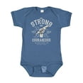 thumbnail image 1 of Inktastic Be Strong and Courageous Boys or Girls Baby Bodysuit, 1 of 5