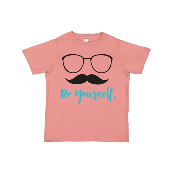 Inktastic Be Yourself, Glasses, Mustache, Moustache Boys or Girls Toddler T-Shirt