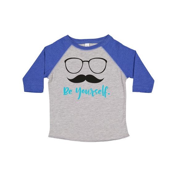 Inktastic Be Yourself, Glasses, Mustache, Moustache Boys or Girls Toddler T-Shirt