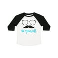 thumbnail image 1 of Inktastic Be Yourself, Glasses, Mustache, Moustache Boys or Girls Toddler T-Shirt, 1 of 5