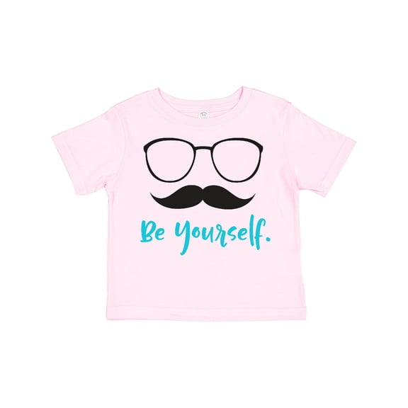 Inktastic Be Yourself, Glasses, Mustache, Moustache Boys or Girls Toddler T-Shirt