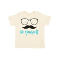 thumbnail image 1 of Inktastic Be Yourself, Glasses, Mustache, Moustache Boys or Girls Toddler T-Shirt, 1 of 5