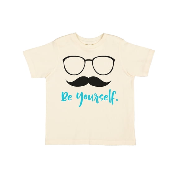 Inktastic Be Yourself, Glasses, Mustache, Moustache Boys or Girls Toddler T-Shirt