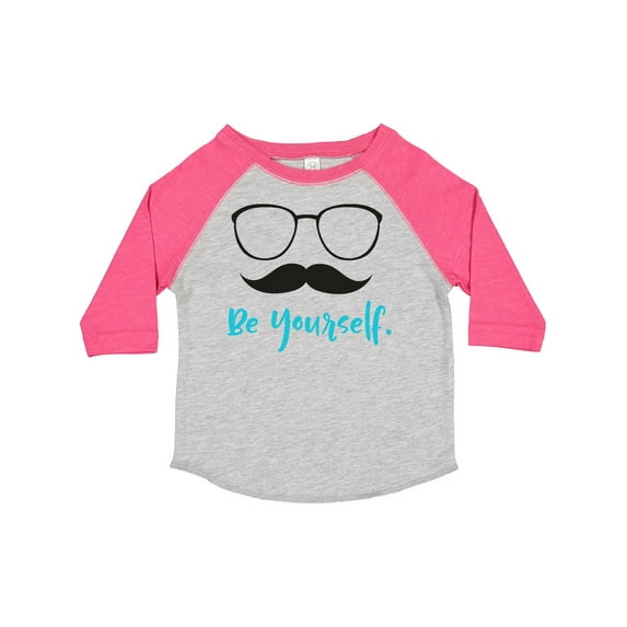 Inktastic Be Yourself, Glasses, Mustache, Moustache Boys or Girls Toddler T-Shirt
