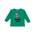 thumbnail image 1 of Inktastic Be a Flamingo in a Flock of Pigeons with Flowers Girls Long Sleeve Toddler T-Shirt, 1 of 5