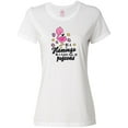 thumbnail image 1 of Inktastic Be a Flamingo in a Flock of Pigeons with Flowers Women's T-Shirt, 1 of 5