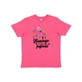 thumbnail image 1 of Inktastic Be a Flamingo in a Flock of Pigeons with Flowers Youth T-Shirt, 1 of 5