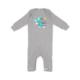 thumbnail image 1 of Inktastic Be a Mermaid Make a Splash Blue Mermaid Tail Baby Romper Coveralls, 1 of 4