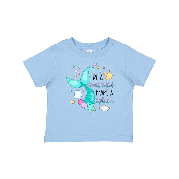 Inktastic Be a Mermaid Make a Splash Blue Mermaid Tail Boys or Girls Baby T-Shirt