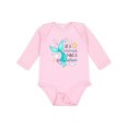 thumbnail image 1 of Inktastic Be a Mermaid Make a Splash Blue Mermaid Tail Boys or Girls Long Sleeve Baby Bodysuit, 1 of 5