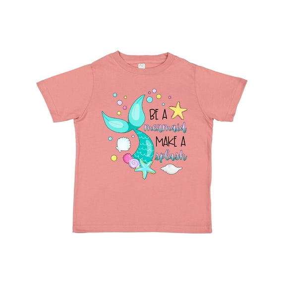 Inktastic Be a Mermaid Make a Splash Blue Mermaid Tail Boys or Girls Toddler T-Shirt