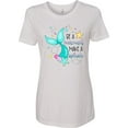 thumbnail image 1 of Inktastic Be a Mermaid Make a Splash Blue Mermaid Tail Women's T-Shirt, 1 of 5