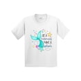 thumbnail image 1 of Inktastic Be a Mermaid Make a Splash Blue Mermaid Tail Youth T-Shirt, 1 of 5
