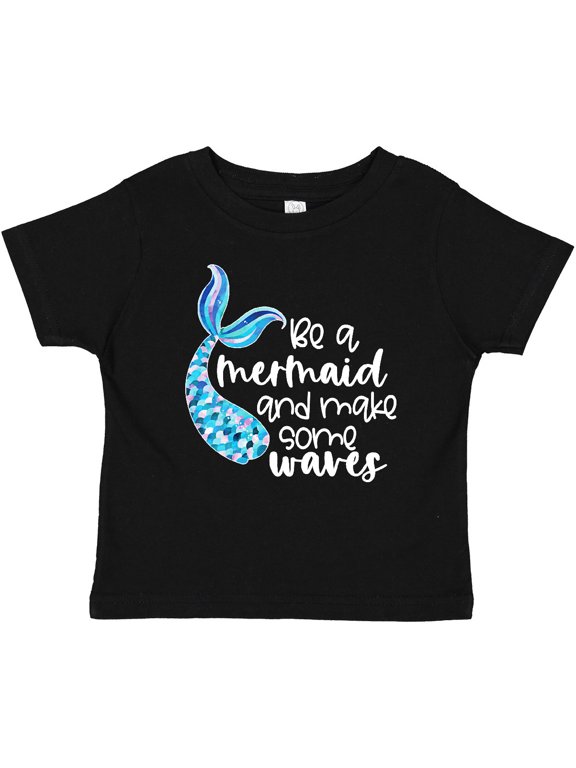 Be a Mermaid and Make Some Waves with Blue Mermaid Tale Boys or Girls Baby T-Shirt