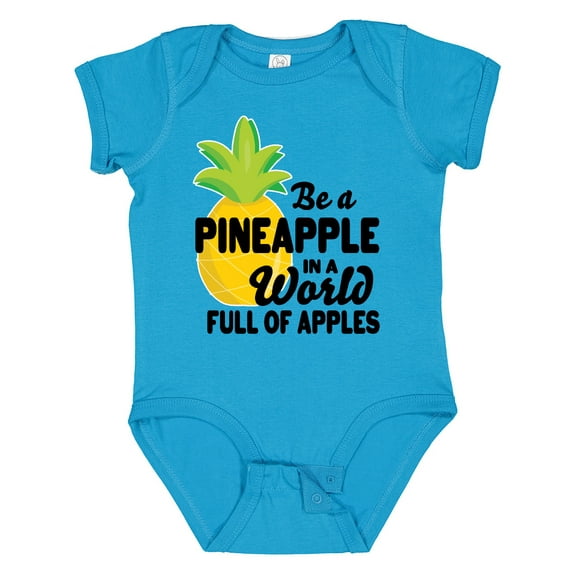 Inktastic Be a Pineapple in a World Full of Apples Boys or Girls Baby Bodysuit