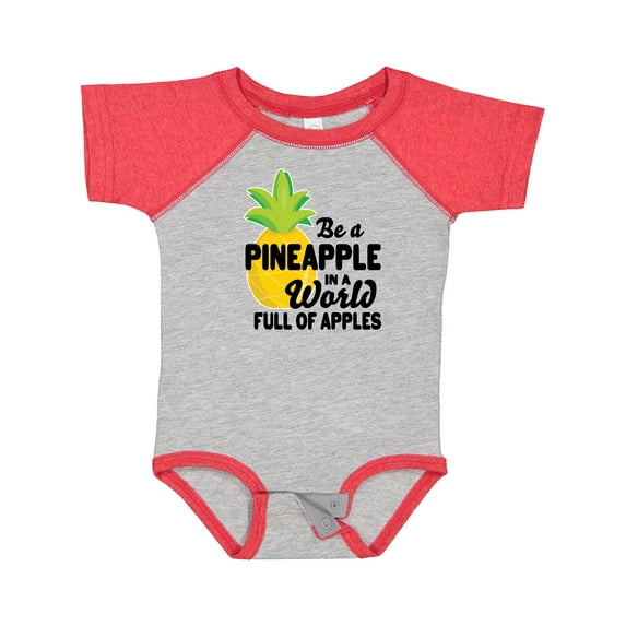Inktastic Be a Pineapple in a World Full of Apples Boys or Girls Baby Bodysuit