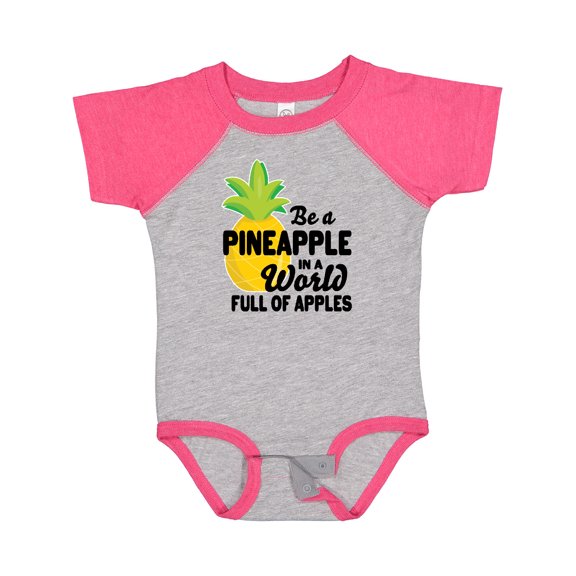 Inktastic Be a Pineapple in a World Full of Apples Boys or Girls Baby Bodysuit