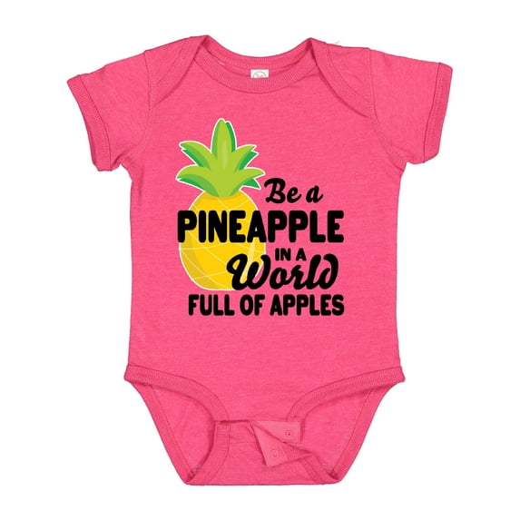 Inktastic Be a Pineapple in a World Full of Apples Boys or Girls Baby Bodysuit