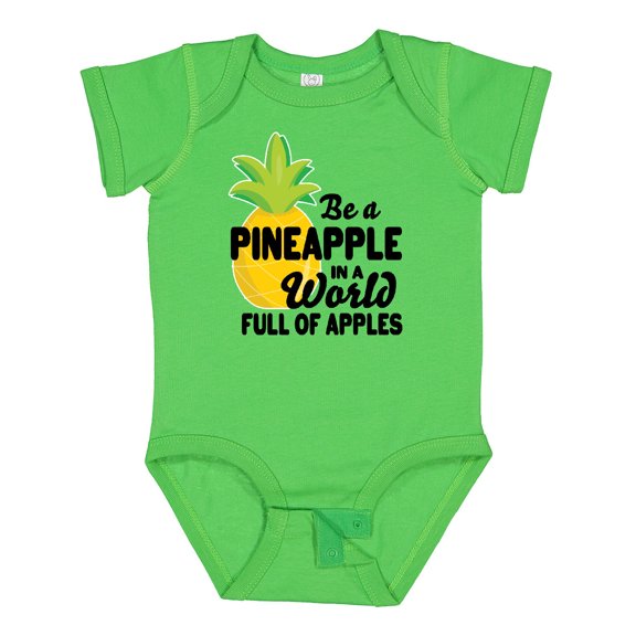 Inktastic Be a Pineapple in a World Full of Apples Boys or Girls Baby Bodysuit