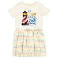 thumbnail image 1 of Inktastic Be the Light in the Storm Lighthouse Girls Toddler Dress, 1 of 5
