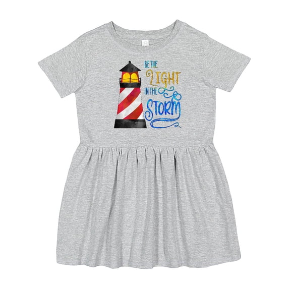 Inktastic Be the Light in the Storm Lighthouse Girls Toddler Dress