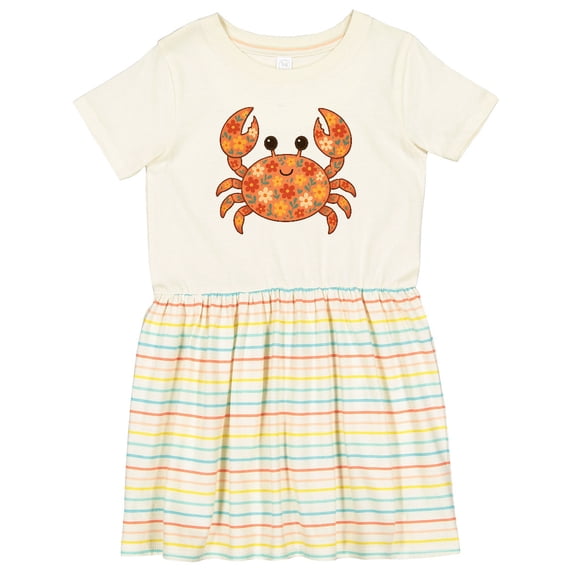 Inktastic Beach Crab Cute Girly Maritime Girls Toddler Dress