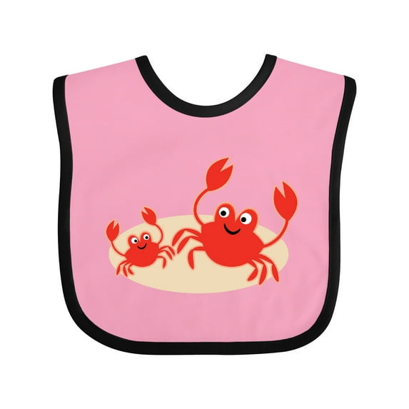 Inktastic Beach Crabs Cute Vacation Boys or Girls Baby Bib