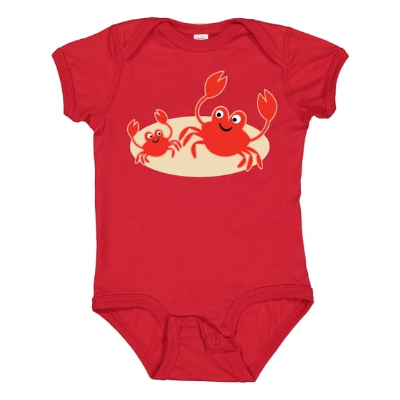 Inktastic Beach Crabs cute vacation Boys or Girls Baby Bodysuit