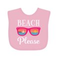 thumbnail image 1 of Inktastic Beach Please Sunglasses Girls Baby Bib, 1 of 4