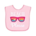 thumbnail image 1 of Inktastic Beach Please Sunglasses Gift Girls Baby Bib, 1 of 4