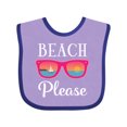 thumbnail image 1 of Inktastic Beach Please Sunglasses Girls Baby Bib, 1 of 4