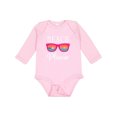 thumbnail image 1 of Inktastic Beach Please Sunglasses Gift Girls Long Sleeve Baby Bodysuit, 1 of 5
