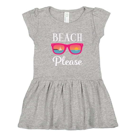 Inktastic Beach Please Sunglasses Gift Girls Toddler Dress