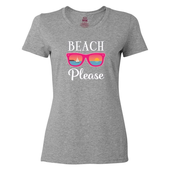 Inktastic Beach Please Sunglasses Gift Women's T-Shirt