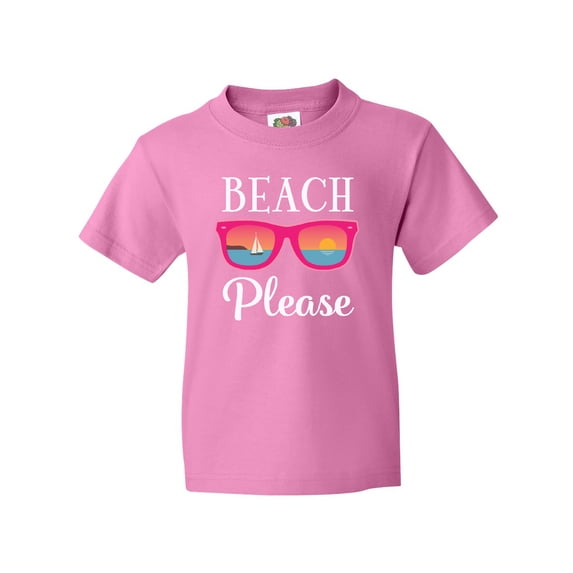 Inktastic Beach Please Sunglasses Gift Youth T-Shirt