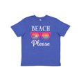 thumbnail image 1 of Inktastic Beach Please Sunglasses Gift Youth T-Shirt, 1 of 5