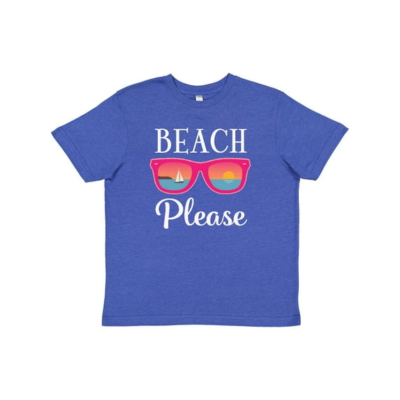 Inktastic Beach Please Sunglasses Gift Youth T-Shirt
