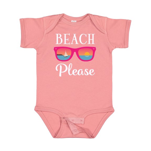 Inktastic Beach Please Sunglasses Girls Baby Bodysuit