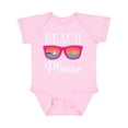 thumbnail image 1 of Inktastic Beach Please Sunglasses Girls Baby Bodysuit, 1 of 5