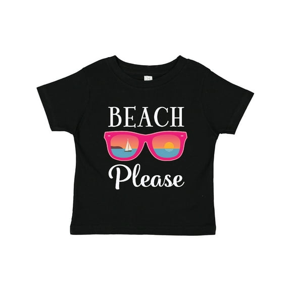 Inktastic Beach Please Sunglasses Girls Toddler T-Shirt