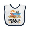 thumbnail image 1 of Inktastic Beach Vacation Florida California Boys or Girls Baby Bib, 1 of 4