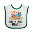 thumbnail image 1 of Inktastic Beach Vacation Florida California Boys or Girls Baby Bib, 1 of 4
