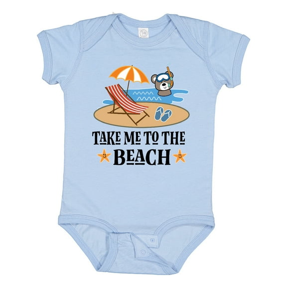 Inktastic Beach Vacation Florida California Boys or Girls Baby Bodysuit