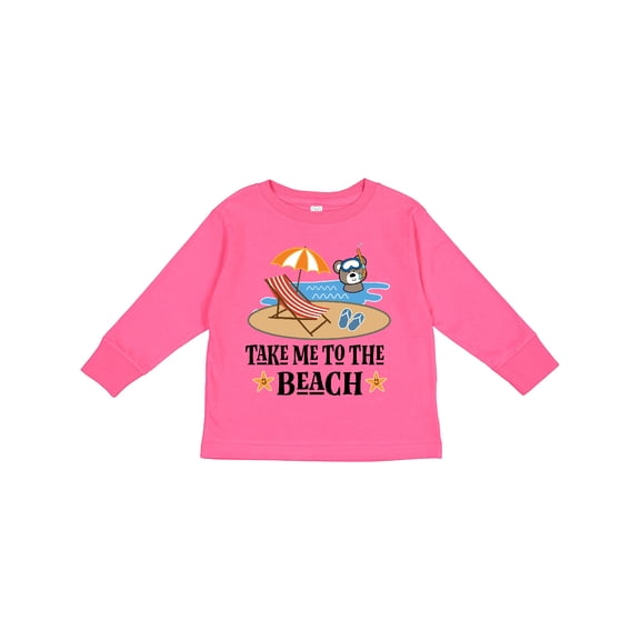 Inktastic Beach Vacation Florida California Boys or Girls Long Sleeve Toddler T-Shirt