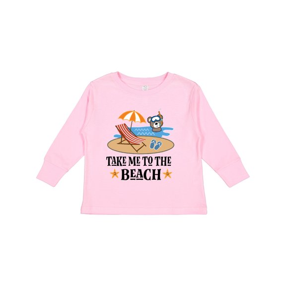 Inktastic Beach Vacation Florida California Boys or Girls Long Sleeve Toddler T-Shirt